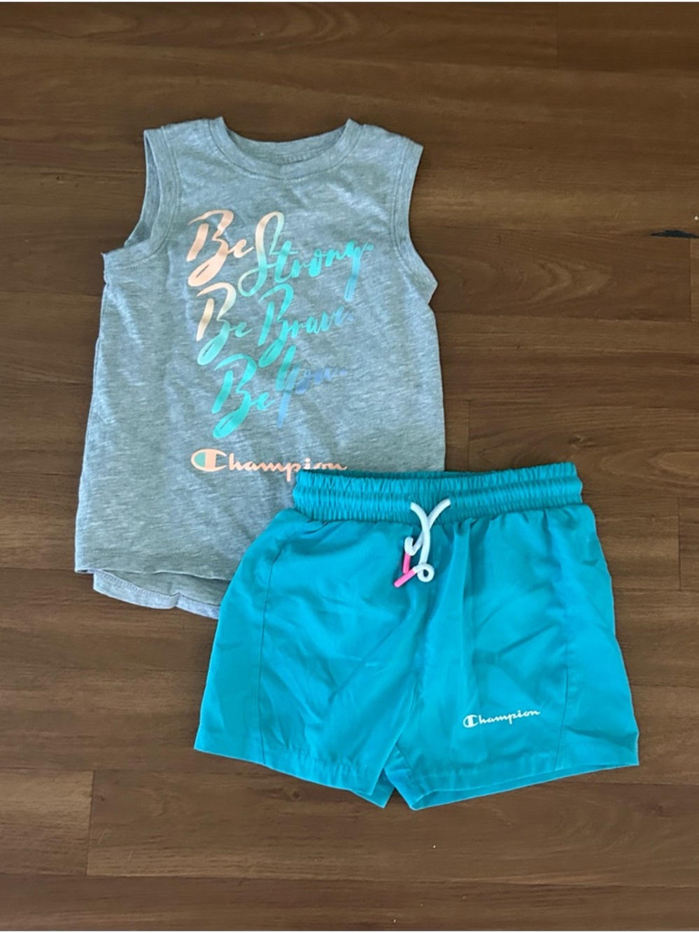 Champion 2pc athletic shorts set Sz 4
